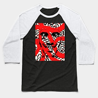 Smile Lines RED Baseball T-Shirt